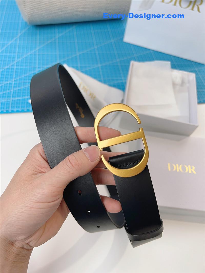 D10r D10rquake black calfskin leather belt