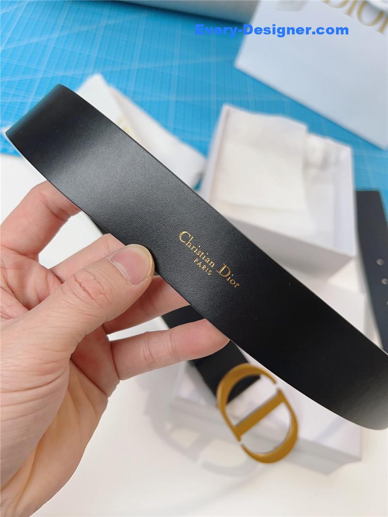 D10r D10rquake black calfskin leather belt