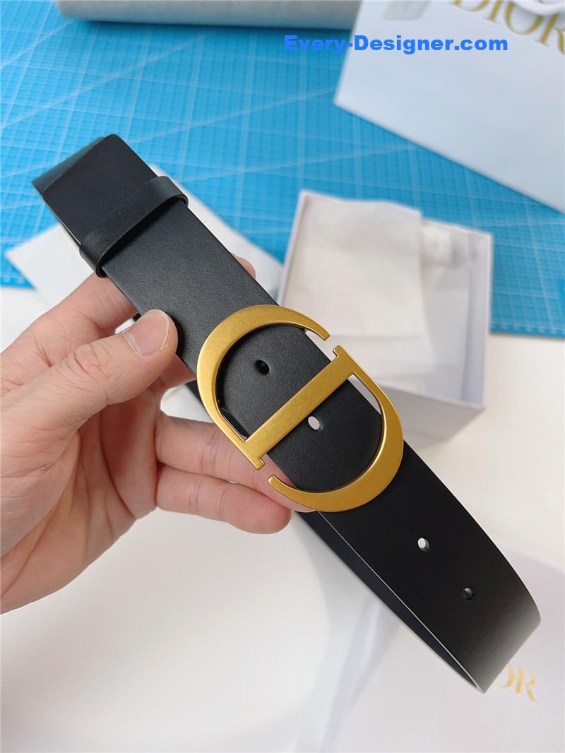 D10r D10rquake black calfskin leather belt