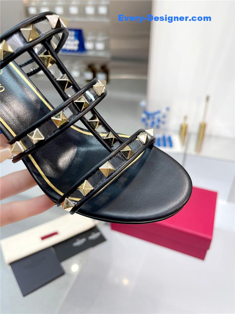 Va1e*ntin0 new transparent heel classic sandals
