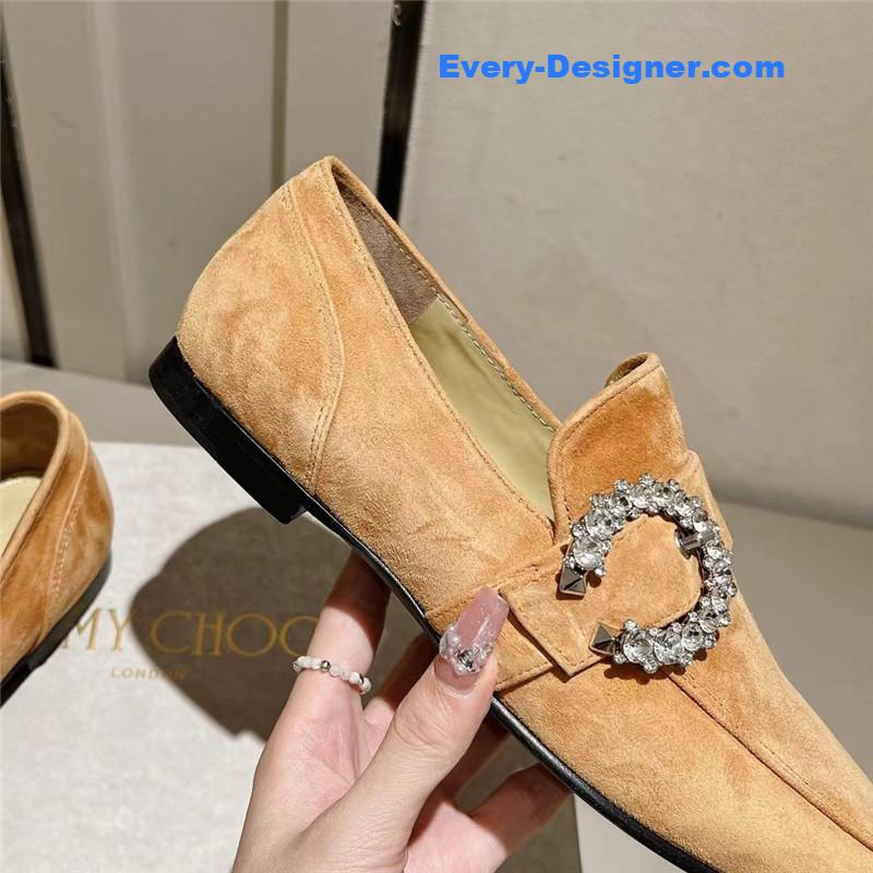 J1m*y Ch00 deanna low heel loafers