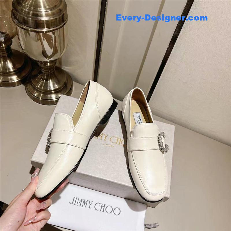 J1m*y Ch00 deanna low heel loafers