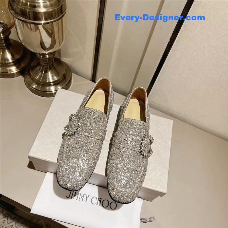 J1m*y Ch00 deanna low heel loafers