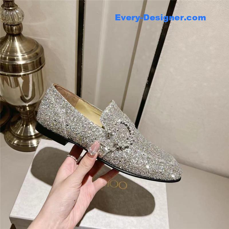 J1m*y Ch00 deanna low heel loafers