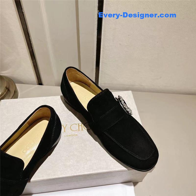J1m*y Ch00 deanna low heel loafers