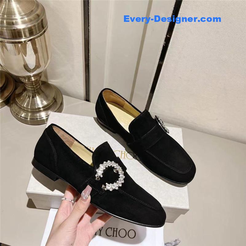 J1m*y Ch00 deanna low heel loafers