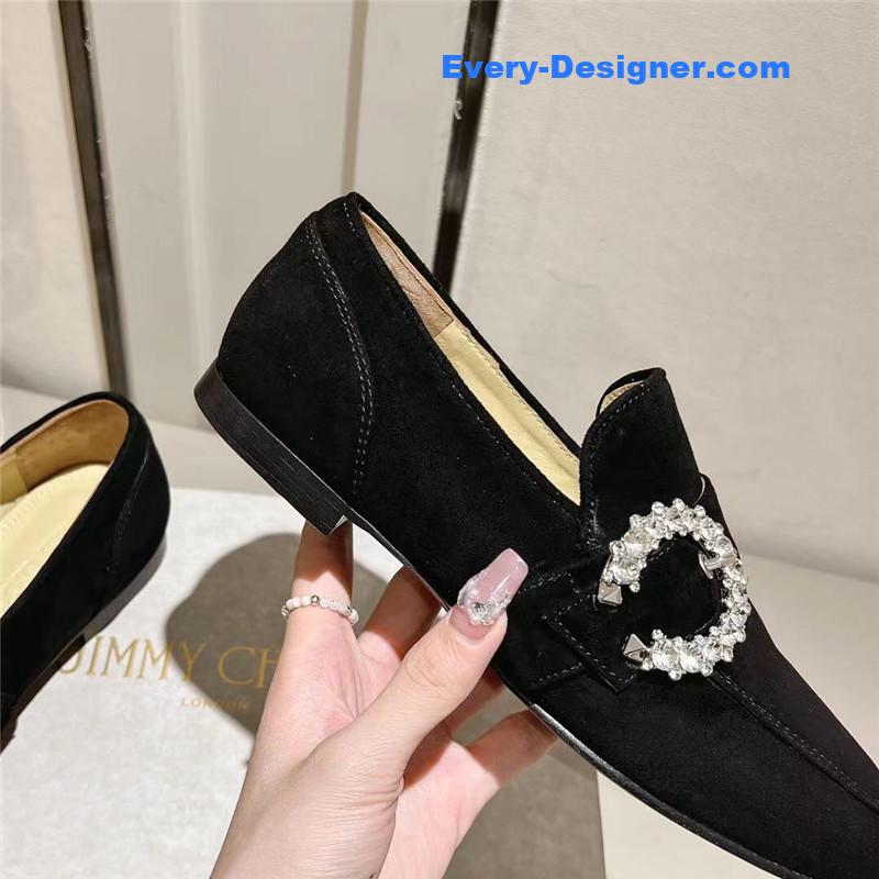 J1m*y Ch00 deanna low heel loafers