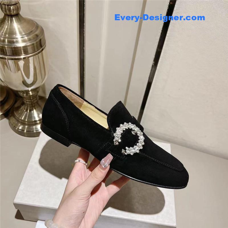 J1m*y Ch00 deanna low heel loafers