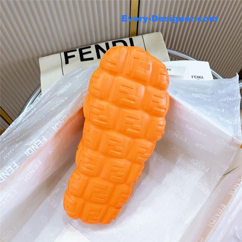 F**di environmentally friendly rubber couple slippers