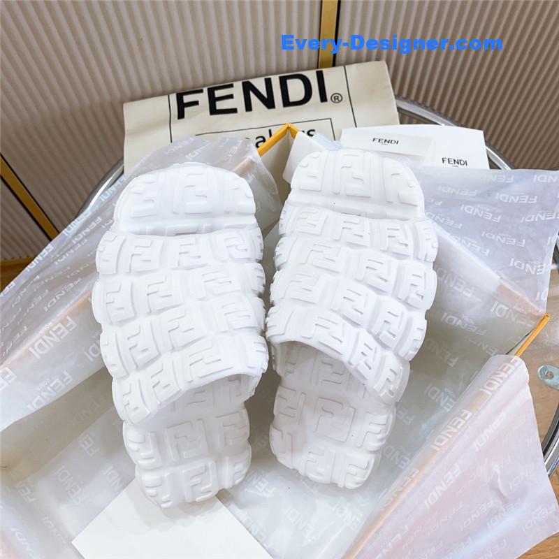 F**di environmentally friendly rubber couple slippers