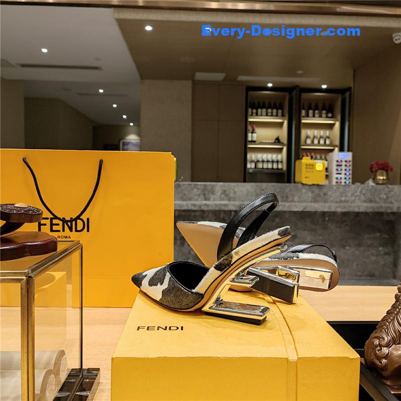 F**di strappy toe high heel sandals