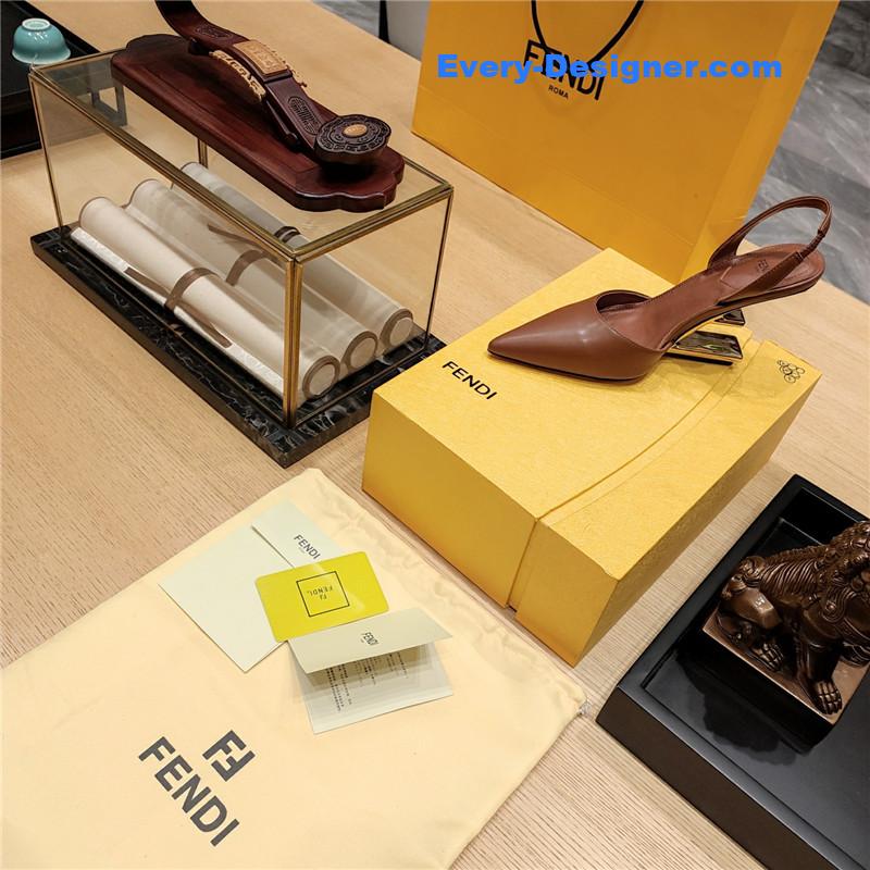 F**di strappy toe high heel sandals