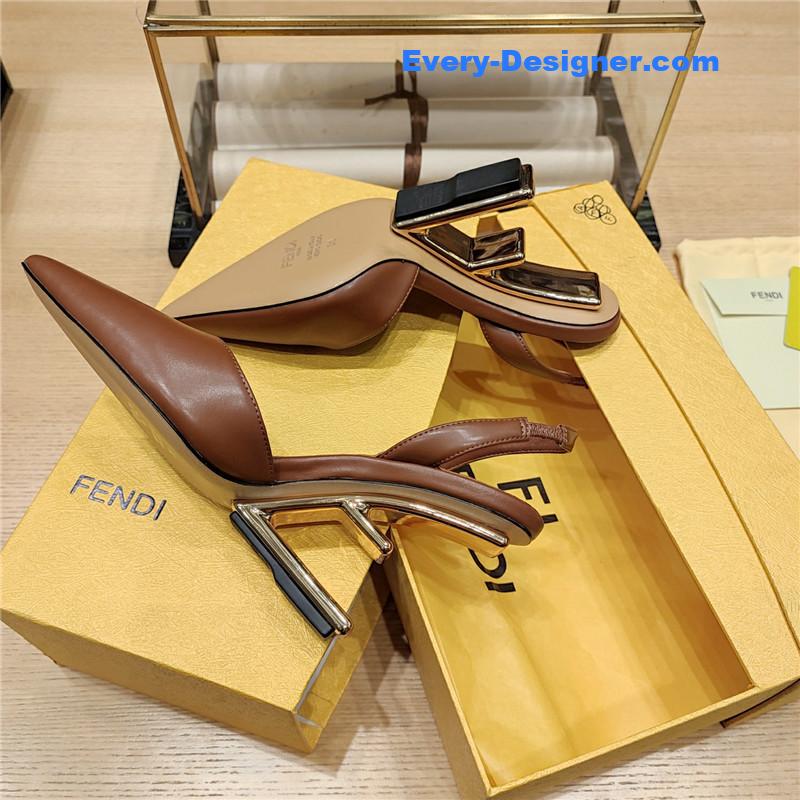 F**di strappy toe high heel sandals