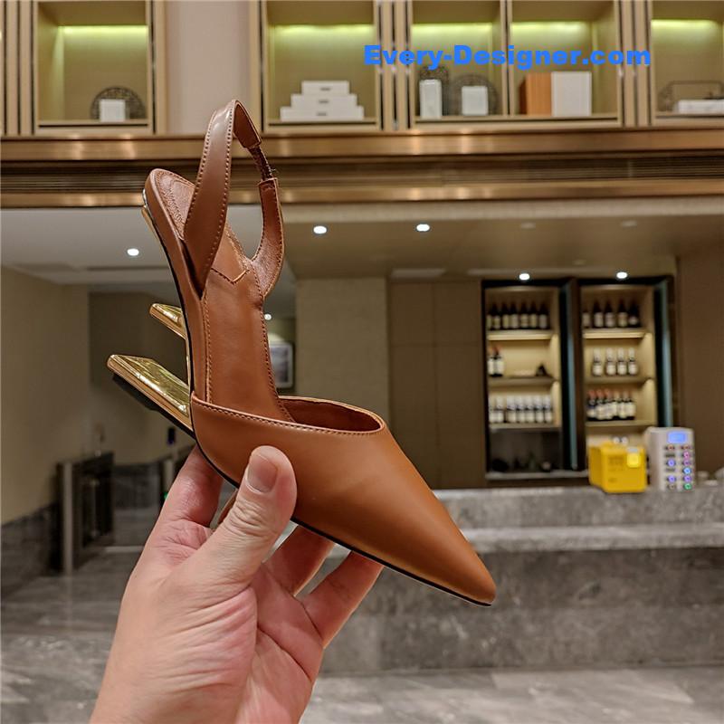 F**di strappy toe high heel sandals