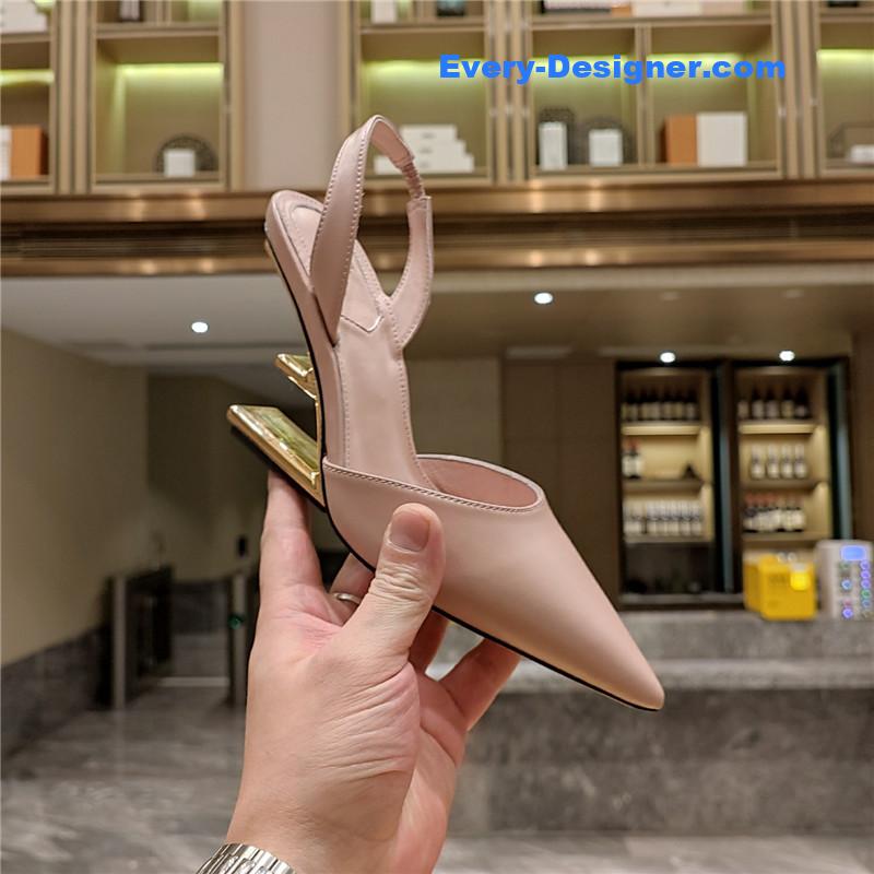 F**di strappy toe high heel sandals