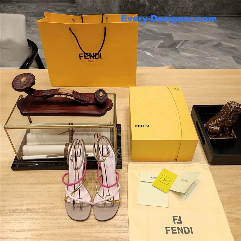 F**di patchwork strap first pumps