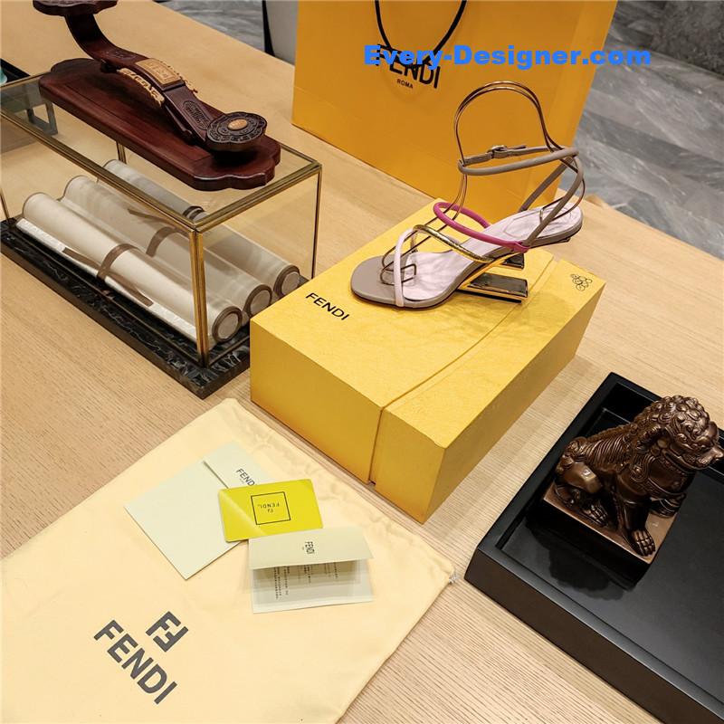 F**di patchwork strap first pumps