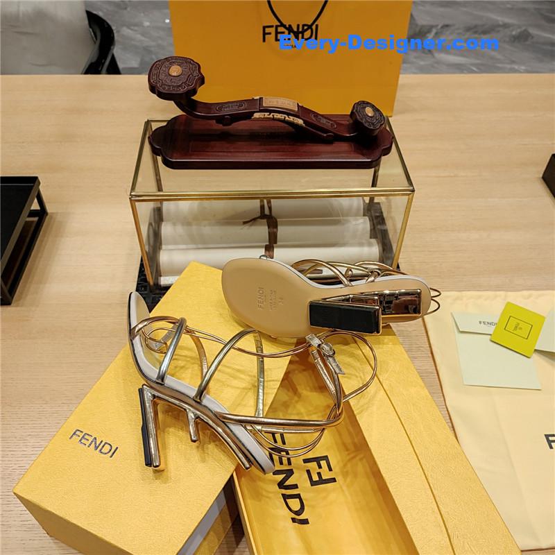 F**di patchwork strap first pumps