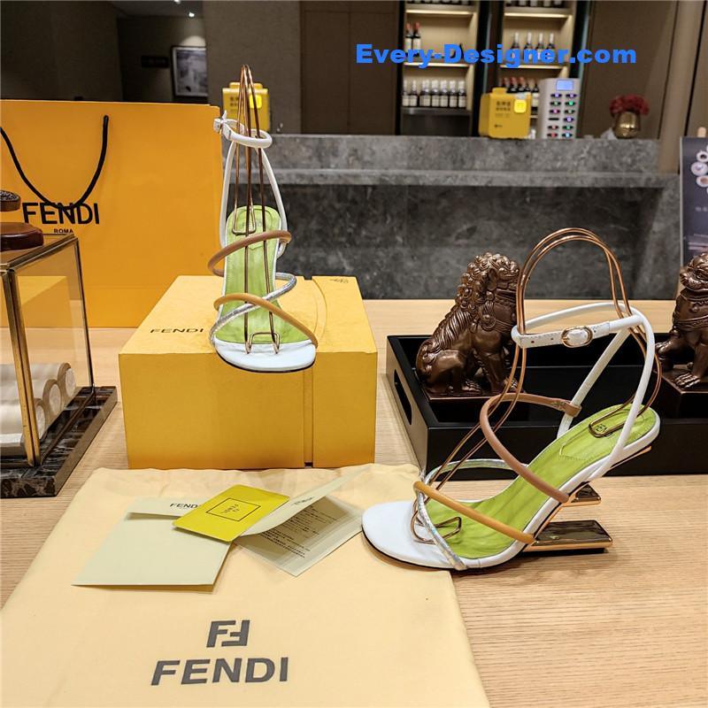 F**di patchwork strap first pumps