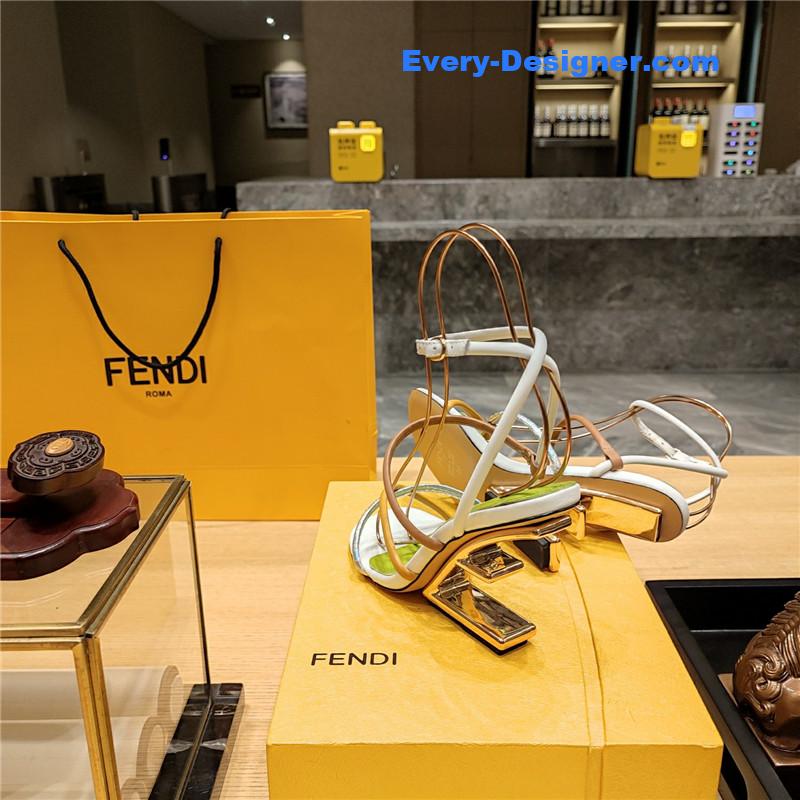 F**di patchwork strap first pumps