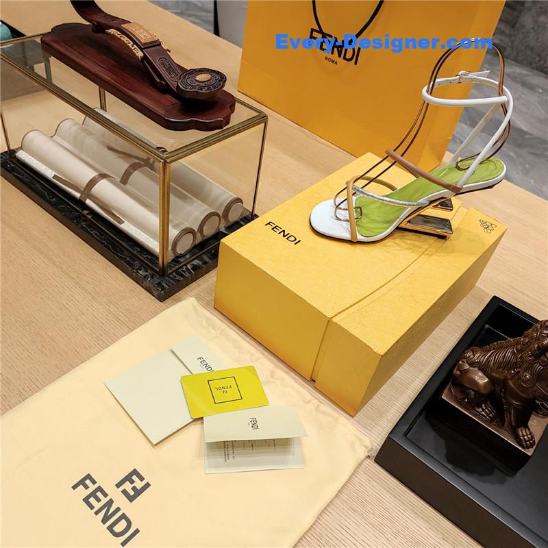 F**di patchwork strap first pumps