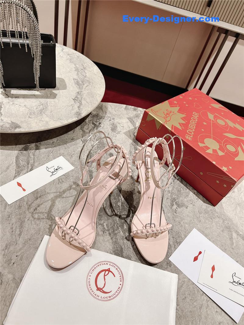 Chr1st1an louboutin spike strap sandals