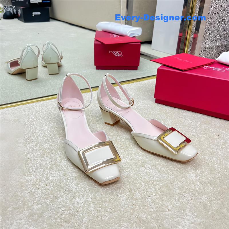 Roger vivier classic buckle strap sandals