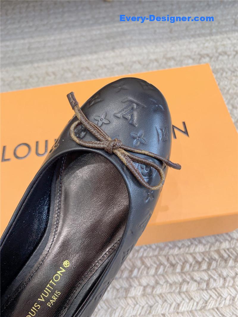 l0vis Vvtt0n lv nina flat bottom bowknot shoes