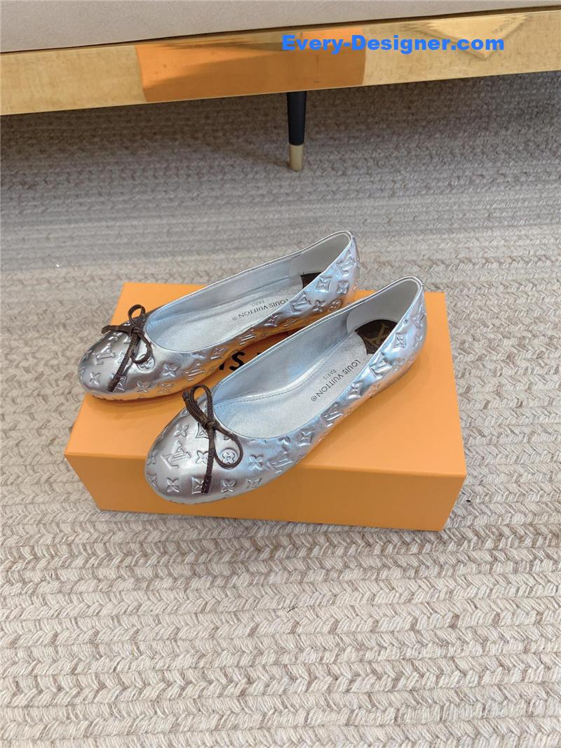 l0vis Vvtt0n lv nina flat bottom bowknot shoes