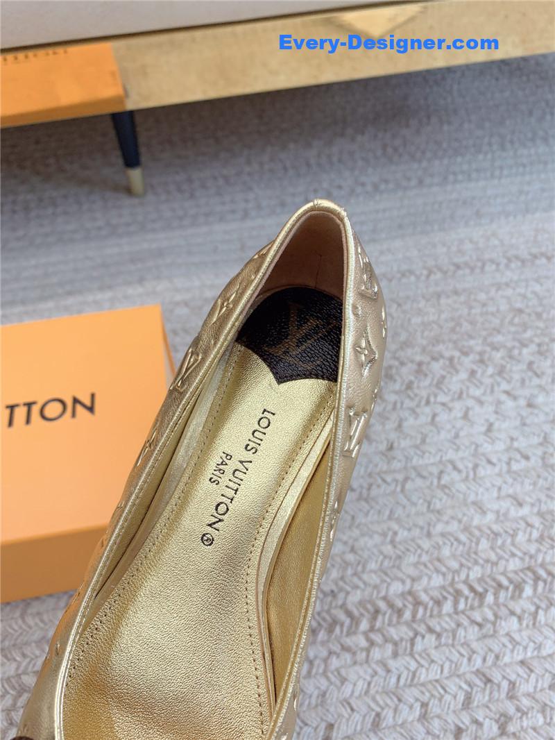 l0vis Vvtt0n lv nina flat bottom bowknot shoes