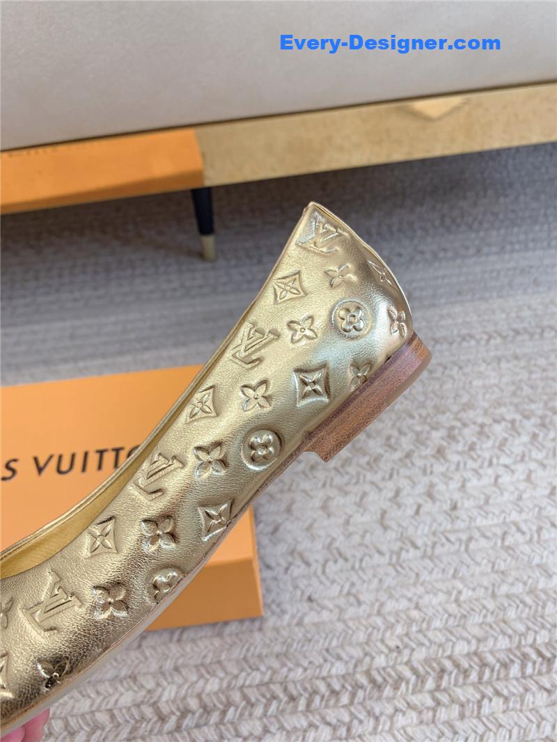 l0vis Vvtt0n lv nina flat bottom bowknot shoes