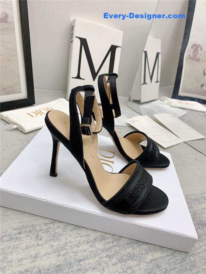 d10r fashion embroidered hot D1am0nd high-heeled sandals