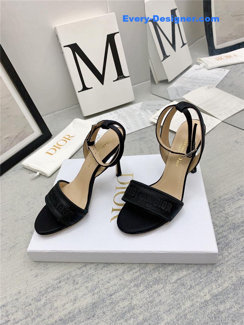 d10r fashion embroidered hot D1am0nd high-heeled sandals