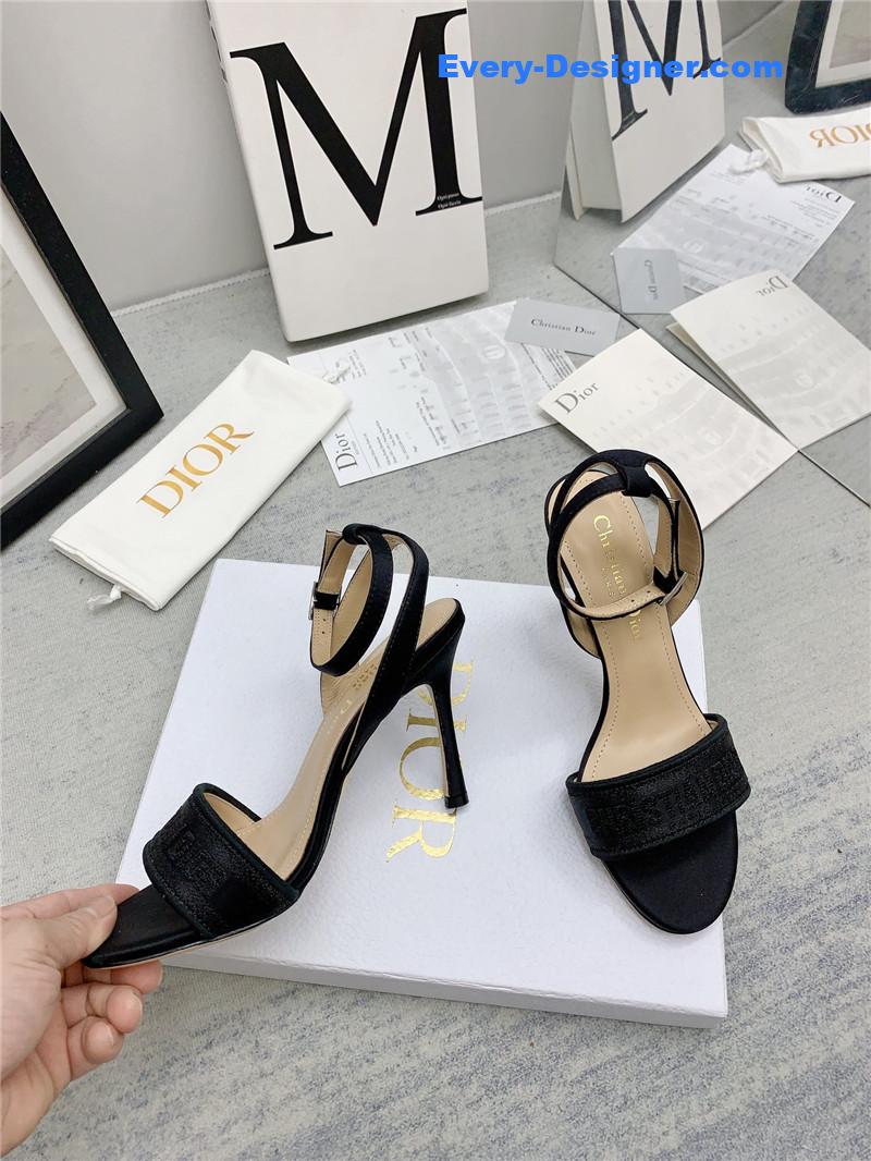 d10r fashion embroidered hot D1am0nd high-heeled sandals