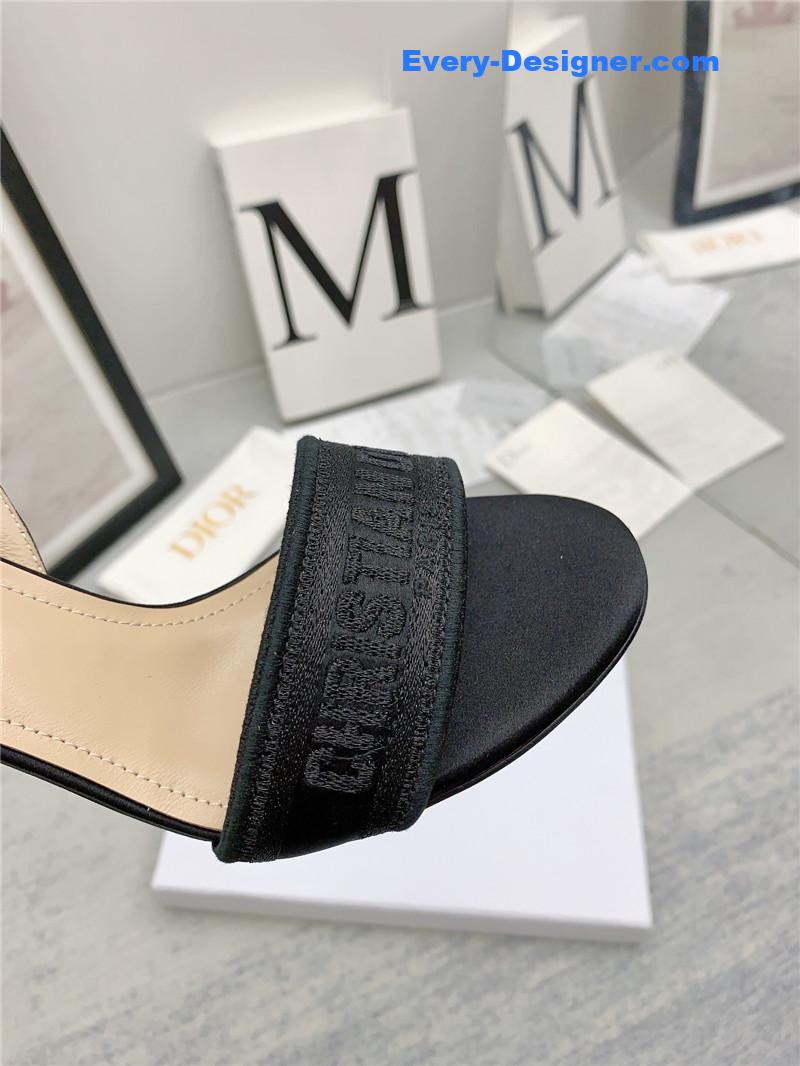 d10r fashion embroidered hot D1am0nd high-heeled sandals