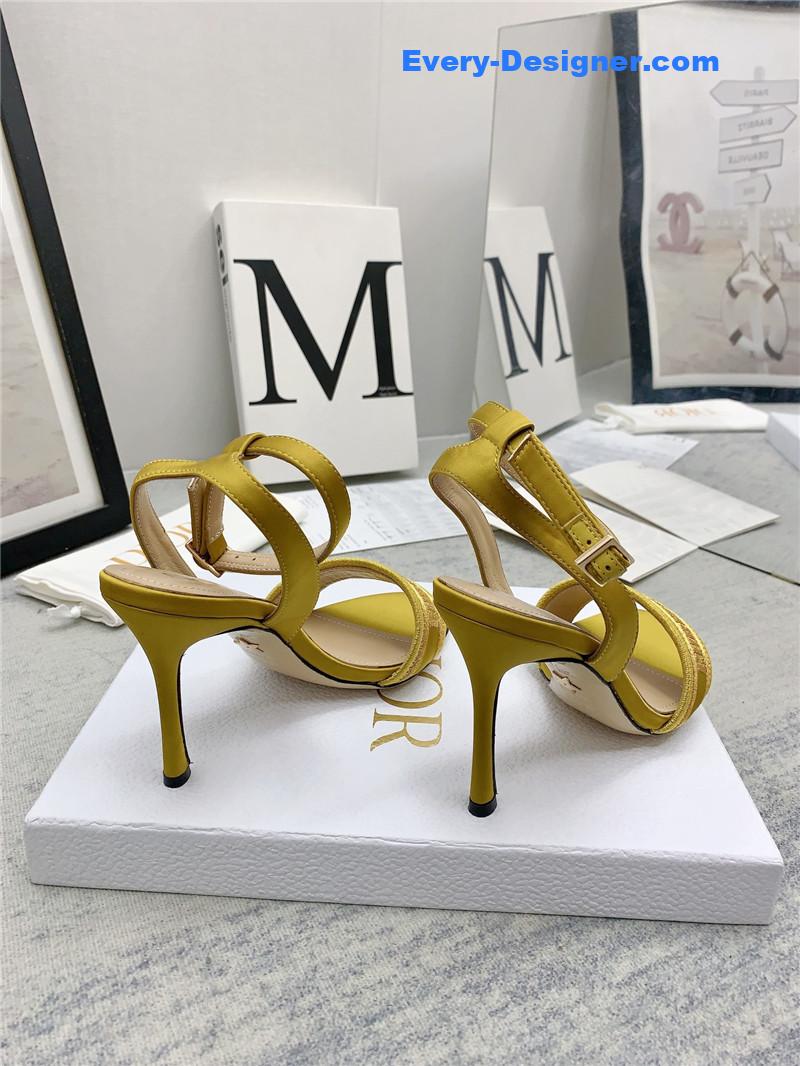 d10r fashion embroidered hot D1am0nd high-heeled sandals