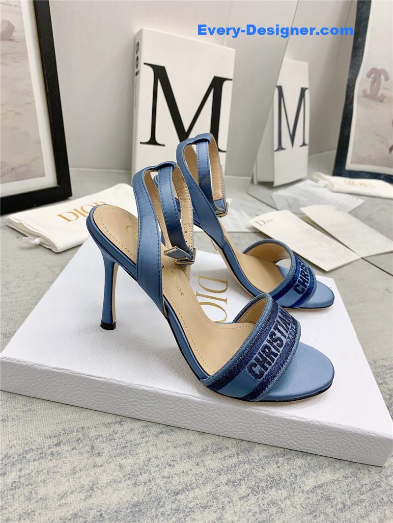 d10r fashion embroidered hot D1am0nd high-heeled sandals