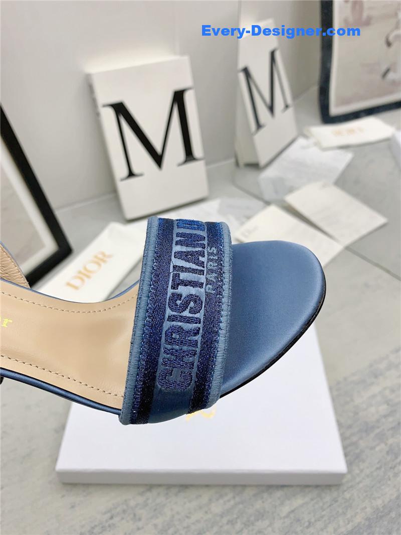 d10r fashion embroidered hot D1am0nd high-heeled sandals