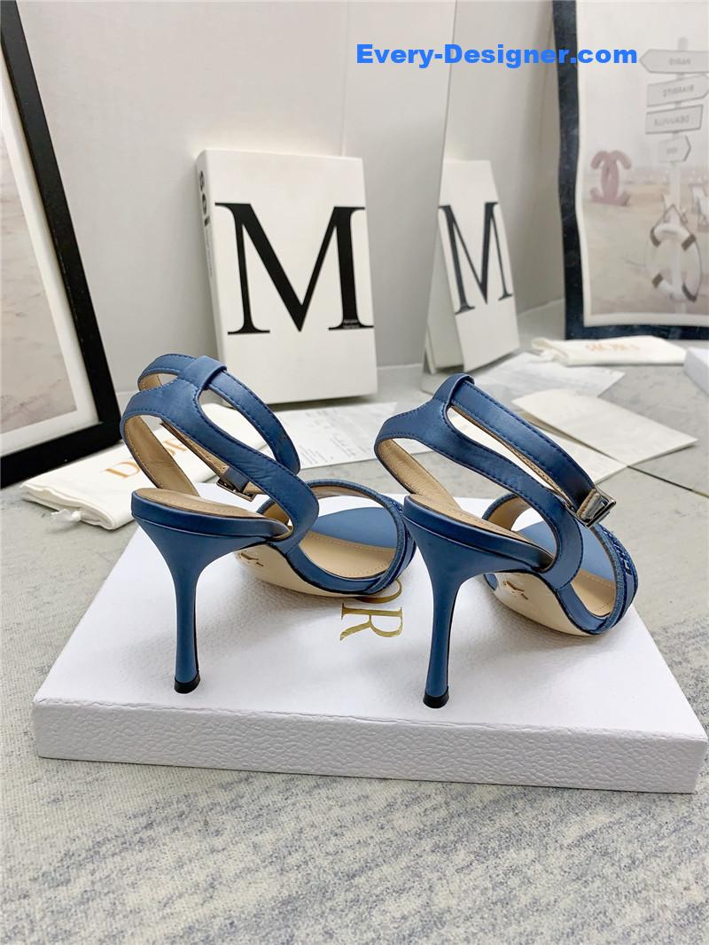 d10r fashion embroidered hot D1am0nd high-heeled sandals