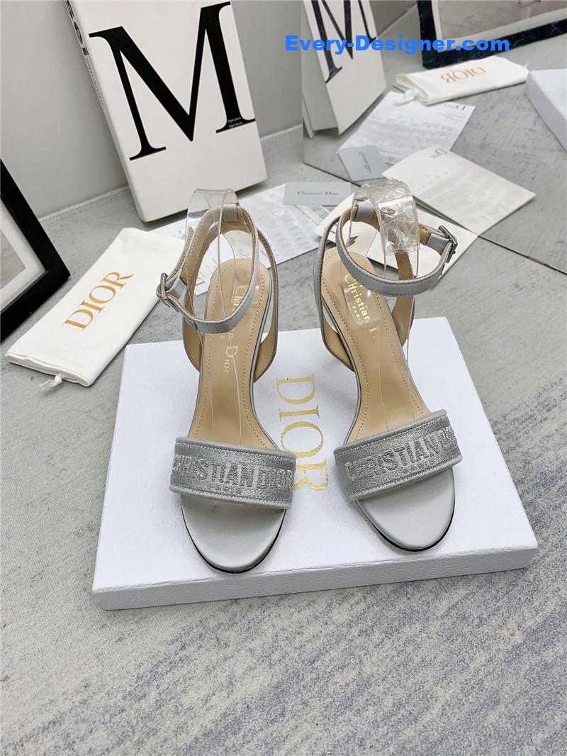 d10r fashion embroidered hot D1am0nd high-heeled sandals