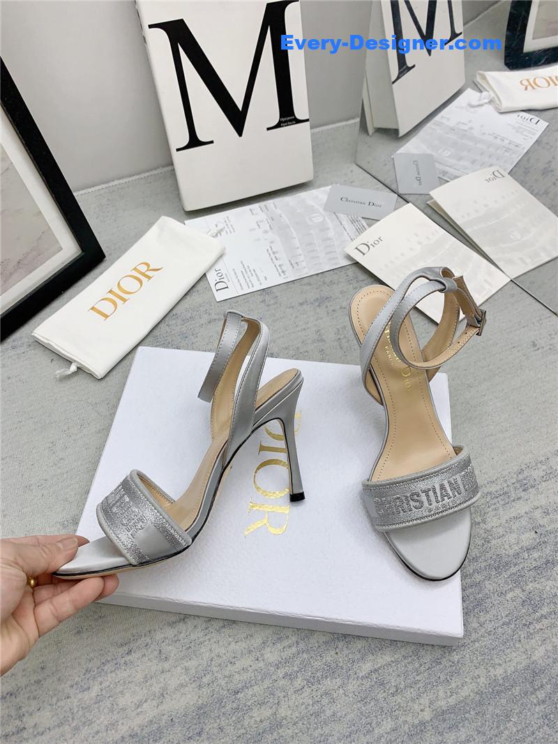 d10r fashion embroidered hot D1am0nd high-heeled sandals