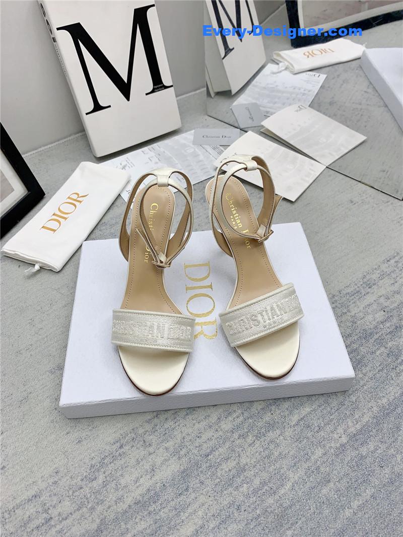 d10r fashion embroidered hot D1am0nd high-heeled sandals