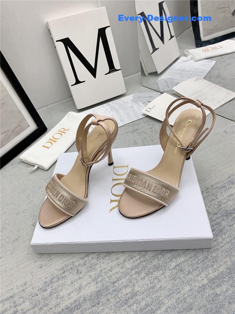 d10r fashion embroidered hot D1am0nd high-heeled sandals