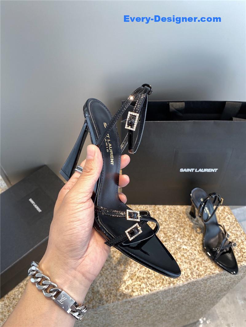 Y51 new rhinestone buckle high-heeled sandals