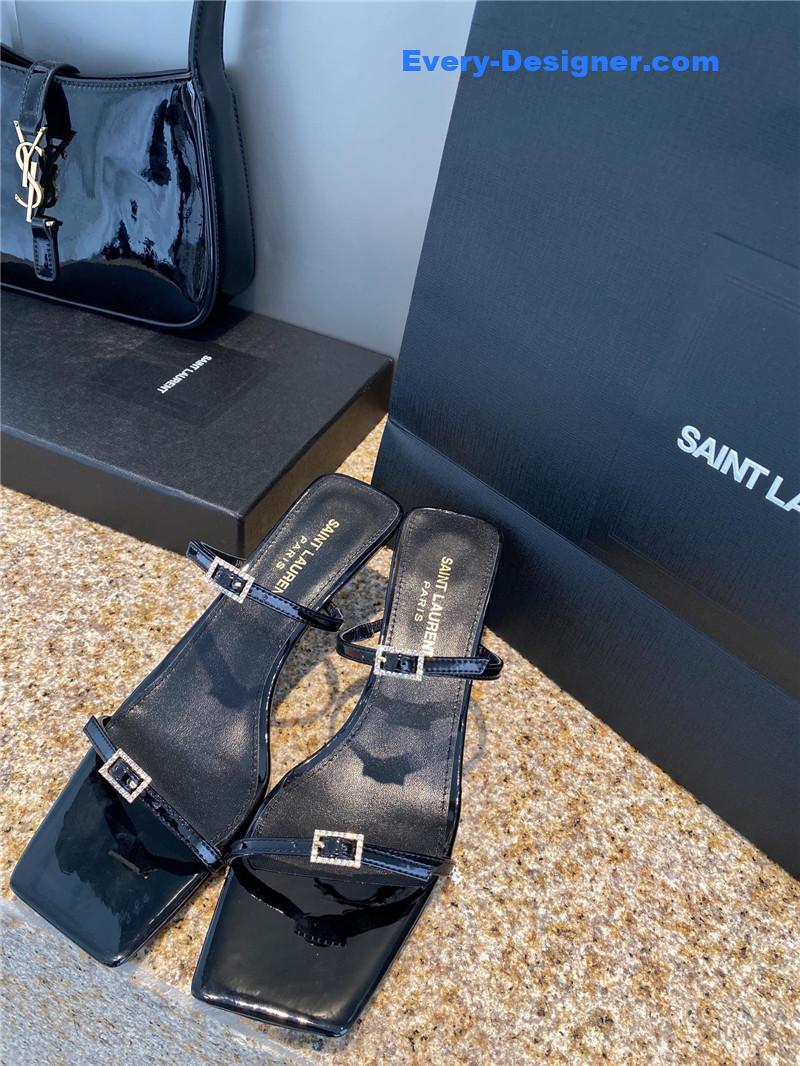 Y51 new rhinestone buckle high-heeled sandals