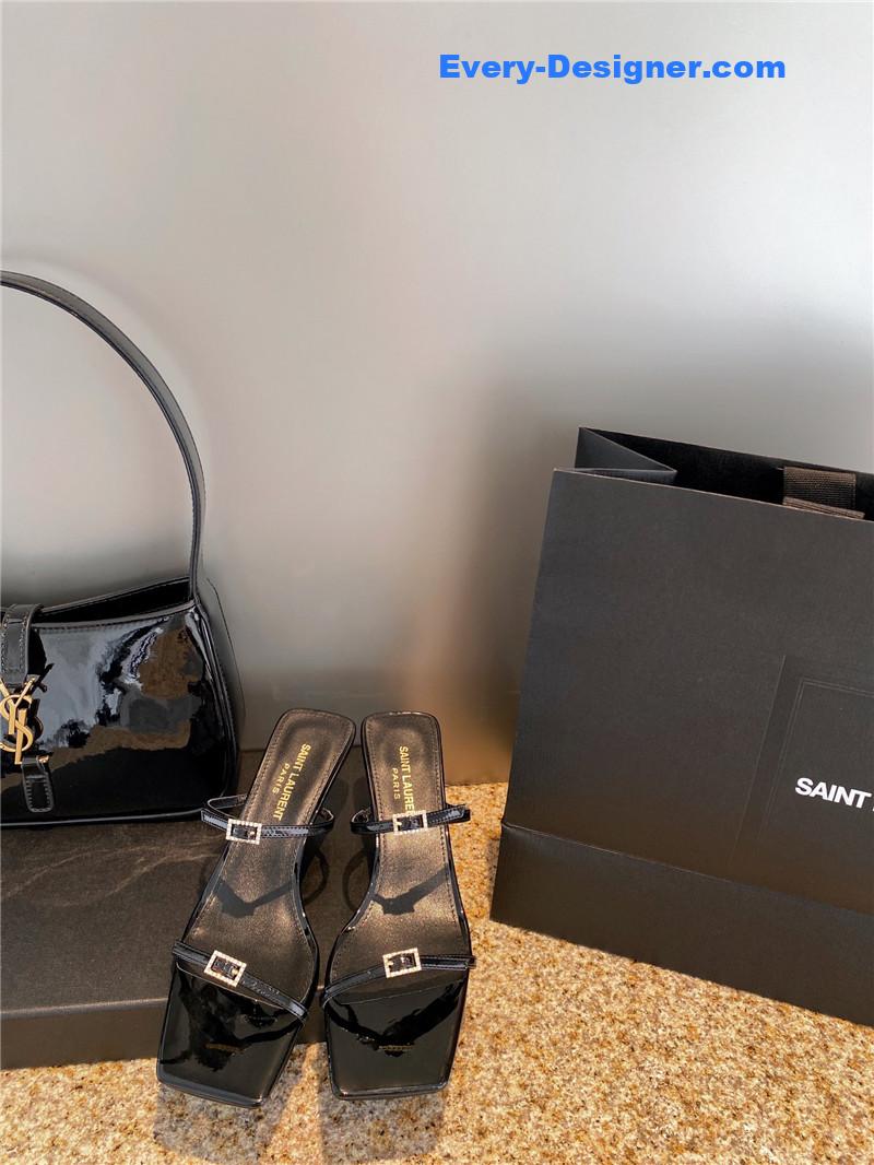 Y51 new rhinestone buckle high-heeled sandals