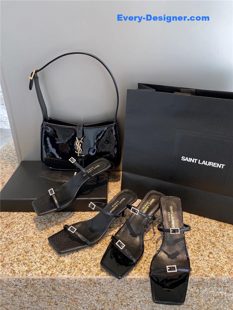 Y51 new rhinestone buckle high-heeled sandals