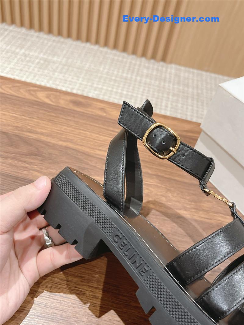 Ce1i*e arc de triomphe vintage roman platform sandals