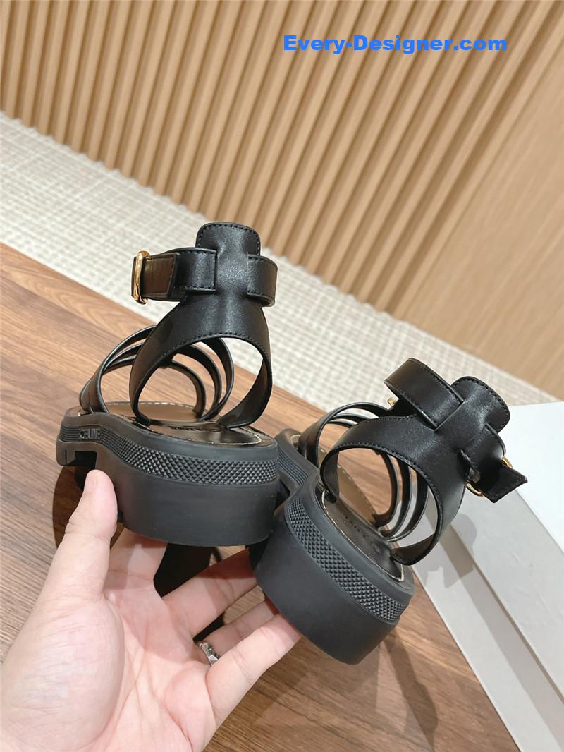 Ce1i*e arc de triomphe vintage roman platform sandals