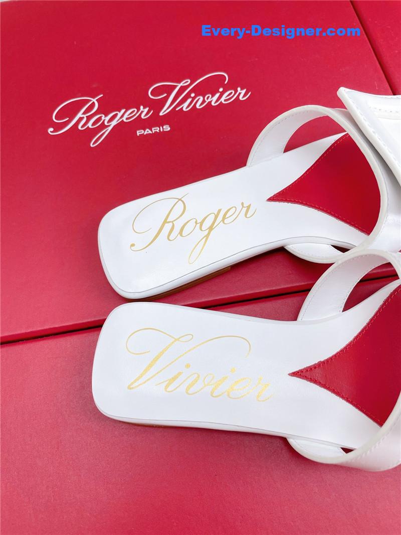 Roger vivier embroidered buckle mules